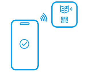 NFC and QR code mobile entry